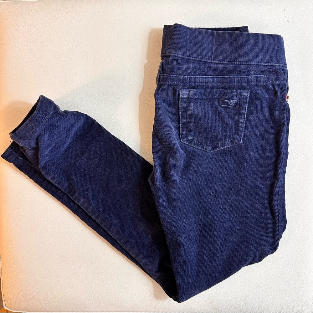 Vineyard Vines Girls’ Corduroy Jeggings - Size 6 - Navy Blue
